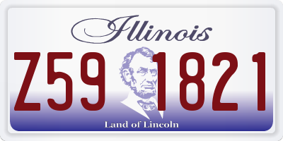 IL license plate Z591821