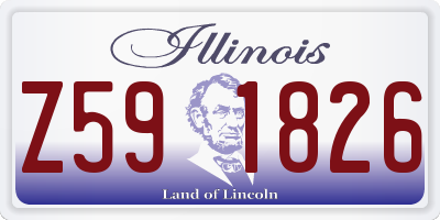 IL license plate Z591826
