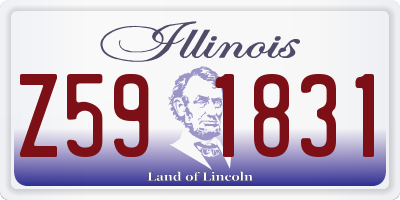 IL license plate Z591831