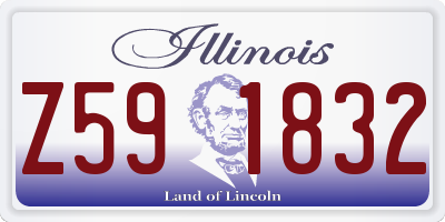 IL license plate Z591832
