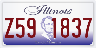 IL license plate Z591837