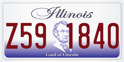 IL license plate Z591840