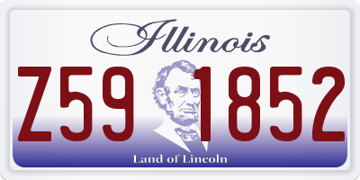 IL license plate Z591852