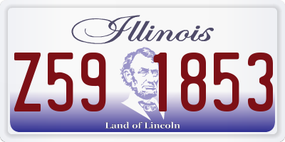 IL license plate Z591853