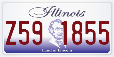 IL license plate Z591855