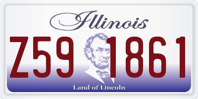 IL license plate Z591861
