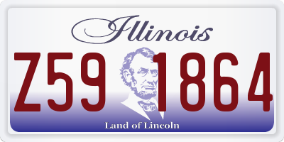 IL license plate Z591864