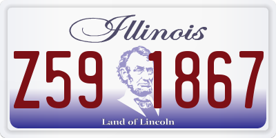 IL license plate Z591867