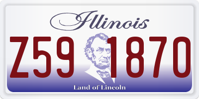 IL license plate Z591870