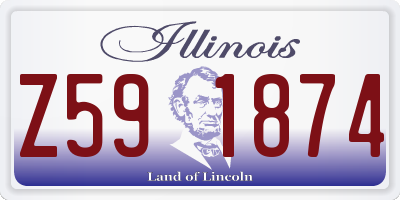 IL license plate Z591874