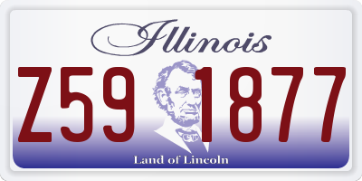 IL license plate Z591877
