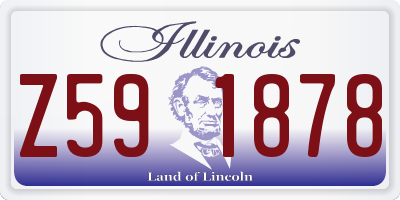 IL license plate Z591878