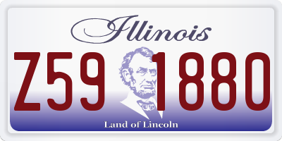 IL license plate Z591880