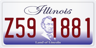 IL license plate Z591881