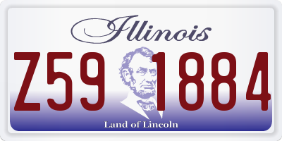 IL license plate Z591884