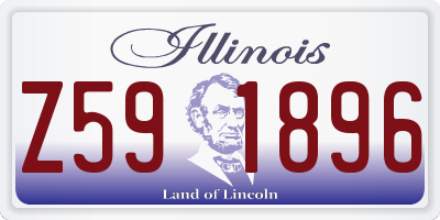 IL license plate Z591896
