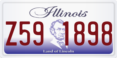 IL license plate Z591898
