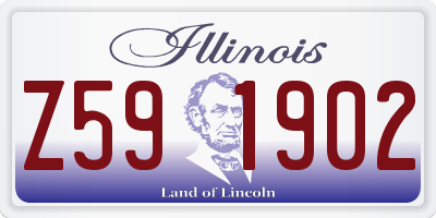IL license plate Z591902