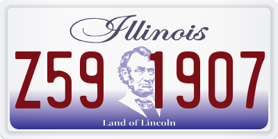 IL license plate Z591907