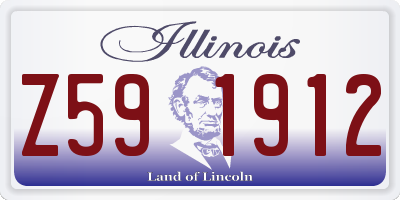 IL license plate Z591912