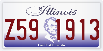 IL license plate Z591913
