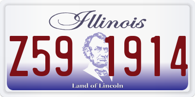 IL license plate Z591914