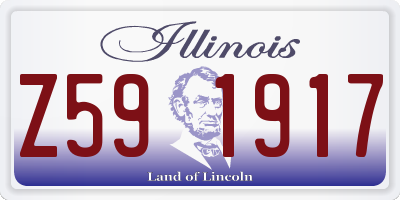 IL license plate Z591917