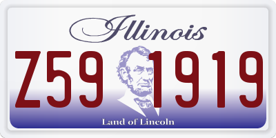 IL license plate Z591919