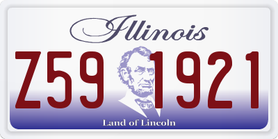 IL license plate Z591921