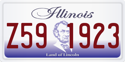 IL license plate Z591923