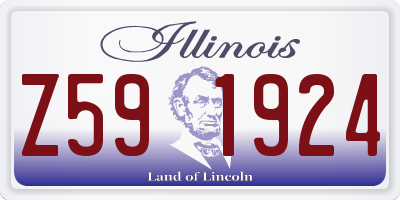 IL license plate Z591924
