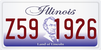IL license plate Z591926