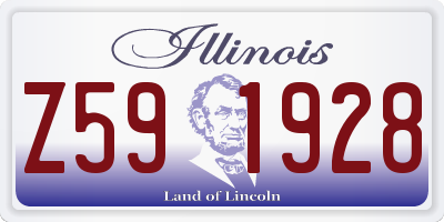 IL license plate Z591928