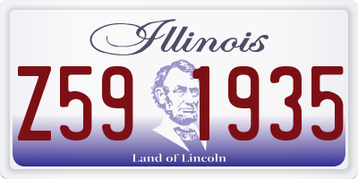 IL license plate Z591935