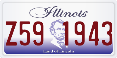 IL license plate Z591943