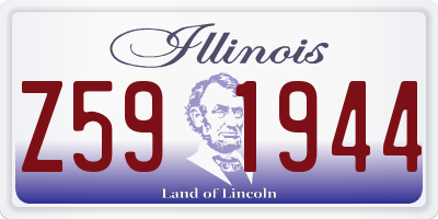 IL license plate Z591944