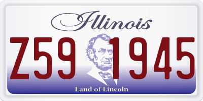IL license plate Z591945