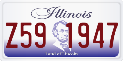 IL license plate Z591947