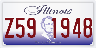 IL license plate Z591948