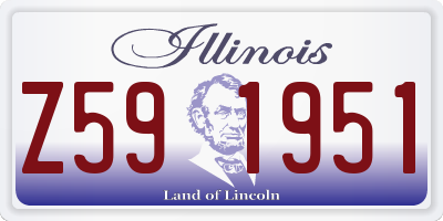 IL license plate Z591951