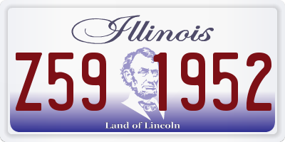 IL license plate Z591952