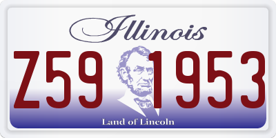 IL license plate Z591953