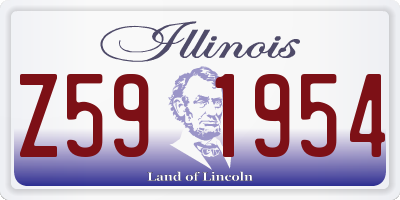 IL license plate Z591954