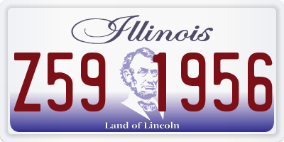 IL license plate Z591956