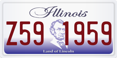 IL license plate Z591959
