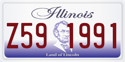 IL license plate Z591991