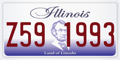 IL license plate Z591993