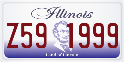 IL license plate Z591999