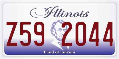 IL license plate Z592044