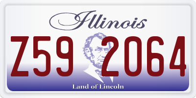 IL license plate Z592064